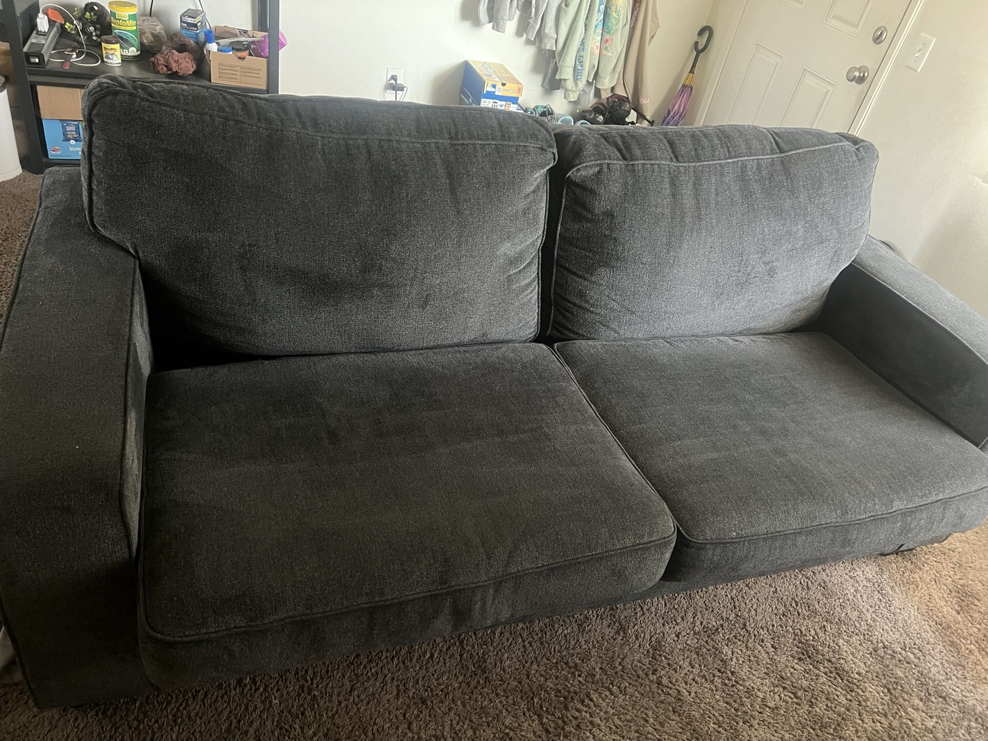 Grey Sofa Bed Couch Queen