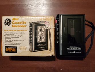 GE mini cassette recorder