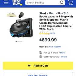 Shark Matrix PLUS Self Vacuum & Mop