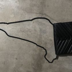 YSL Black Leather Purse 