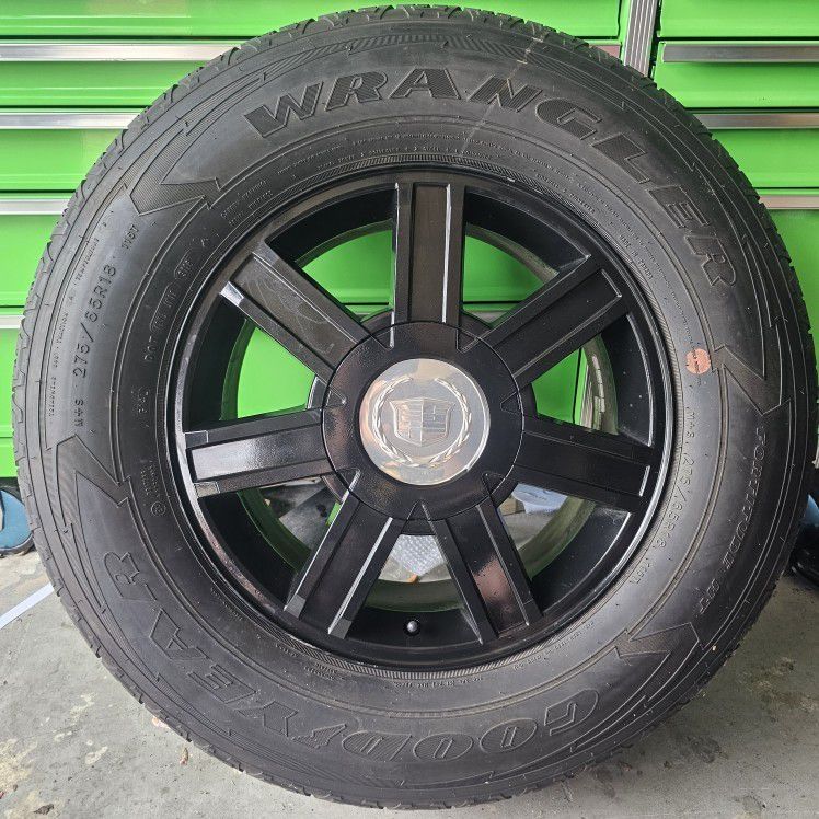☆ SET of FOUR 18" Escalade Rims with GREAT Tires 6x5.5 Chevrolet GMC Suburban Silverado Sierra Yukon Tahoe 6x139.7 20 275 65 18