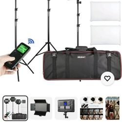 Viltrox VL-S192T 3pack With Stands,power Supply And Remote Control