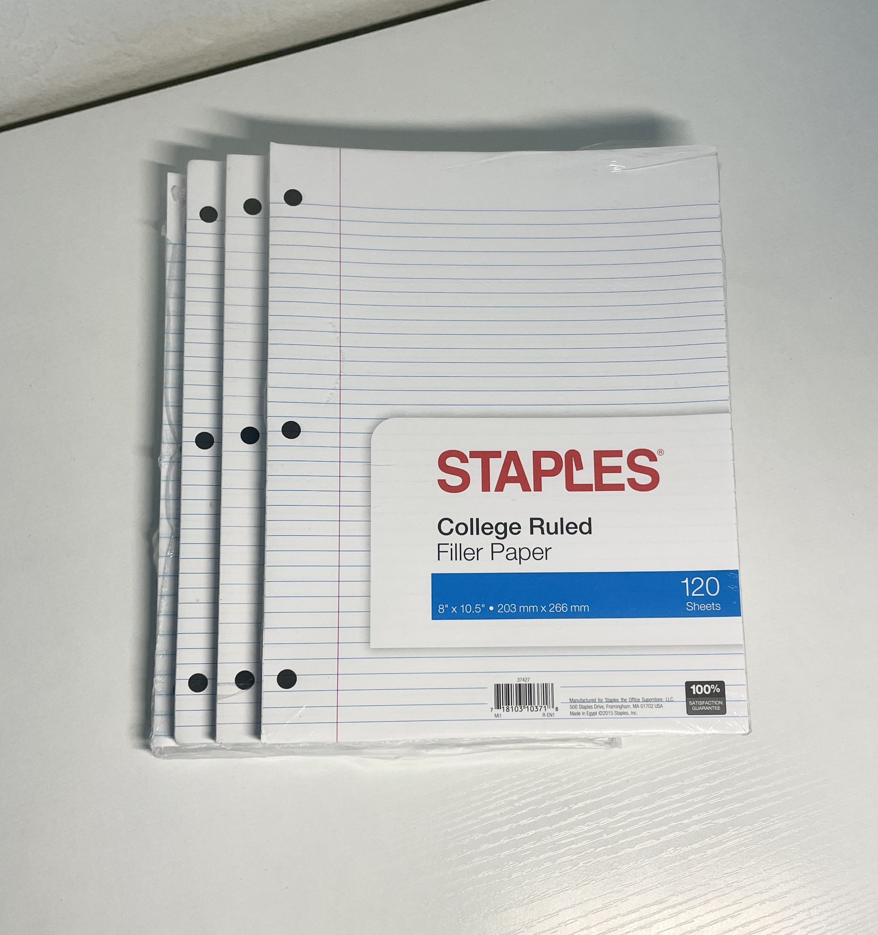 Staples College-Ruled Lined Paper