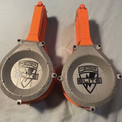 2 Nerf N-Strike Elite 25 round Drum Magazine