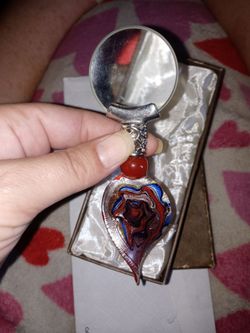 Murano Glass Heart magnifying glass