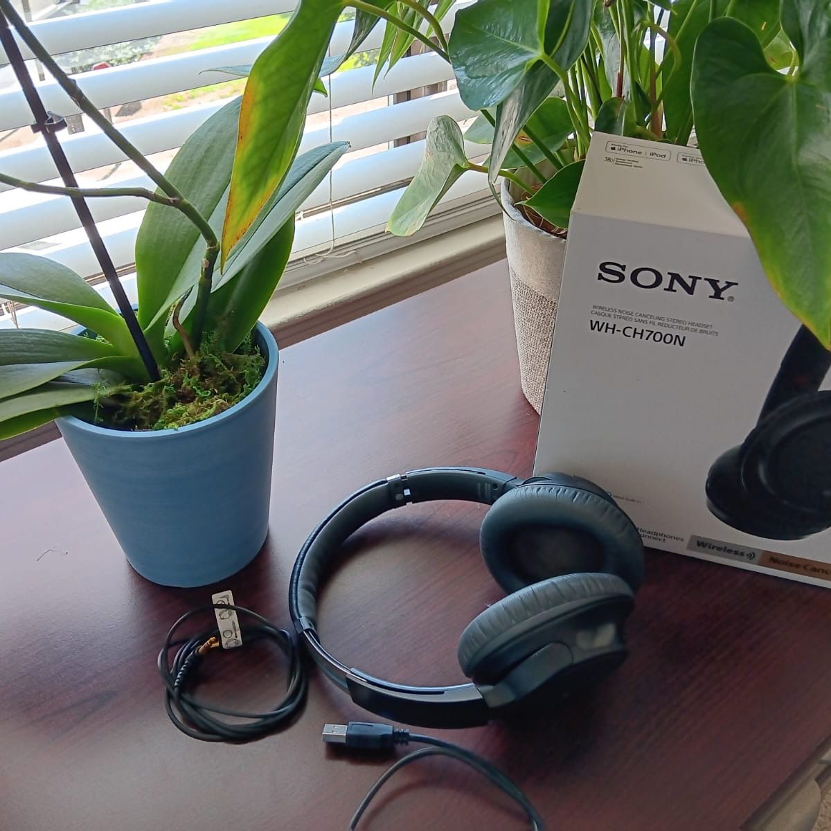 Sony Noise Cancelling Headphones WHCH700N: Wireless Bluetooth Over the Ear Headset with Mic 