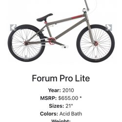 2010 Haro Forum Pro Lite Bmx