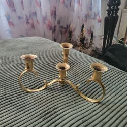 Vintage Brass Candle Holder 