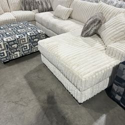 Corduroy Fluffy Sectional