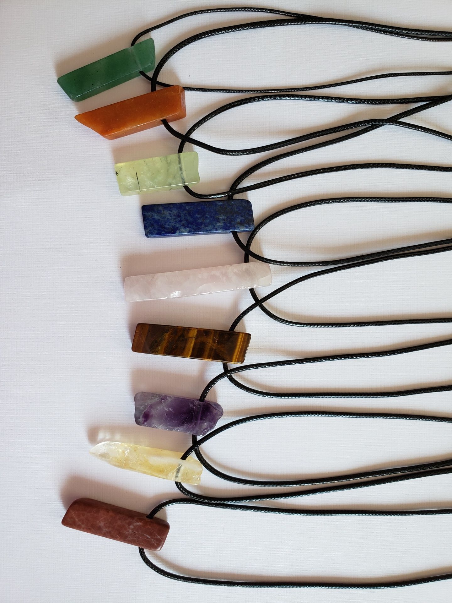 Natural Crystal Pendant Necklaces