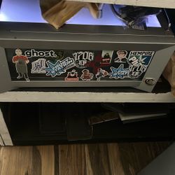 Red Bull fridge with key