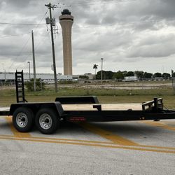 16’, 18’, 20’ Equipment Trailers, Equipos Pesados, Bobcat, Kubota, Caterpillar, Skid Steer 