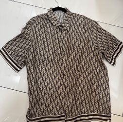 Dior Monogram Silk Button Dress Shirt authentic Immaculate
