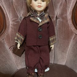 Vintage porcelain doll Male 