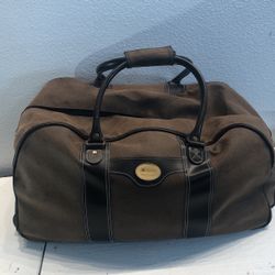 Leather Rolling Bag 