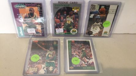 Five Shawn Kemp cards
