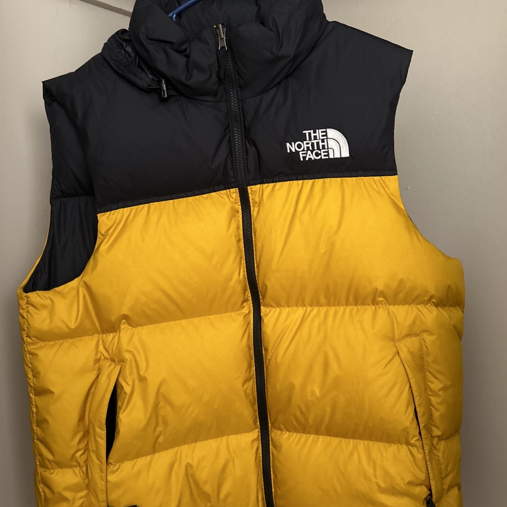 The North Face Yellow Puffer Vest