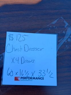 4 draw dresser