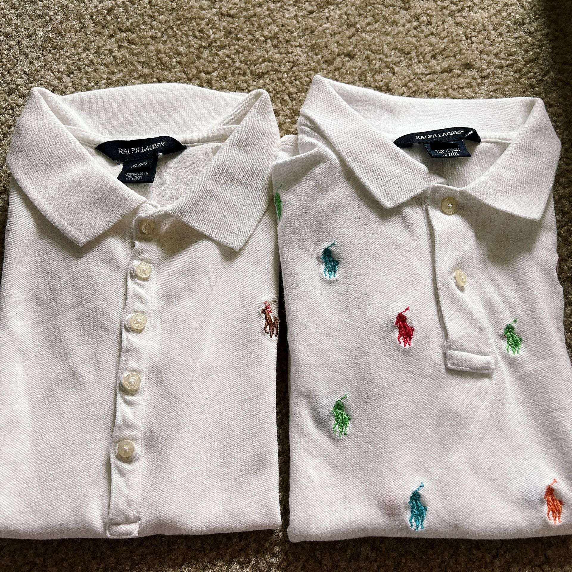 Ralph Lauren Girls Shirts Size 14-16
