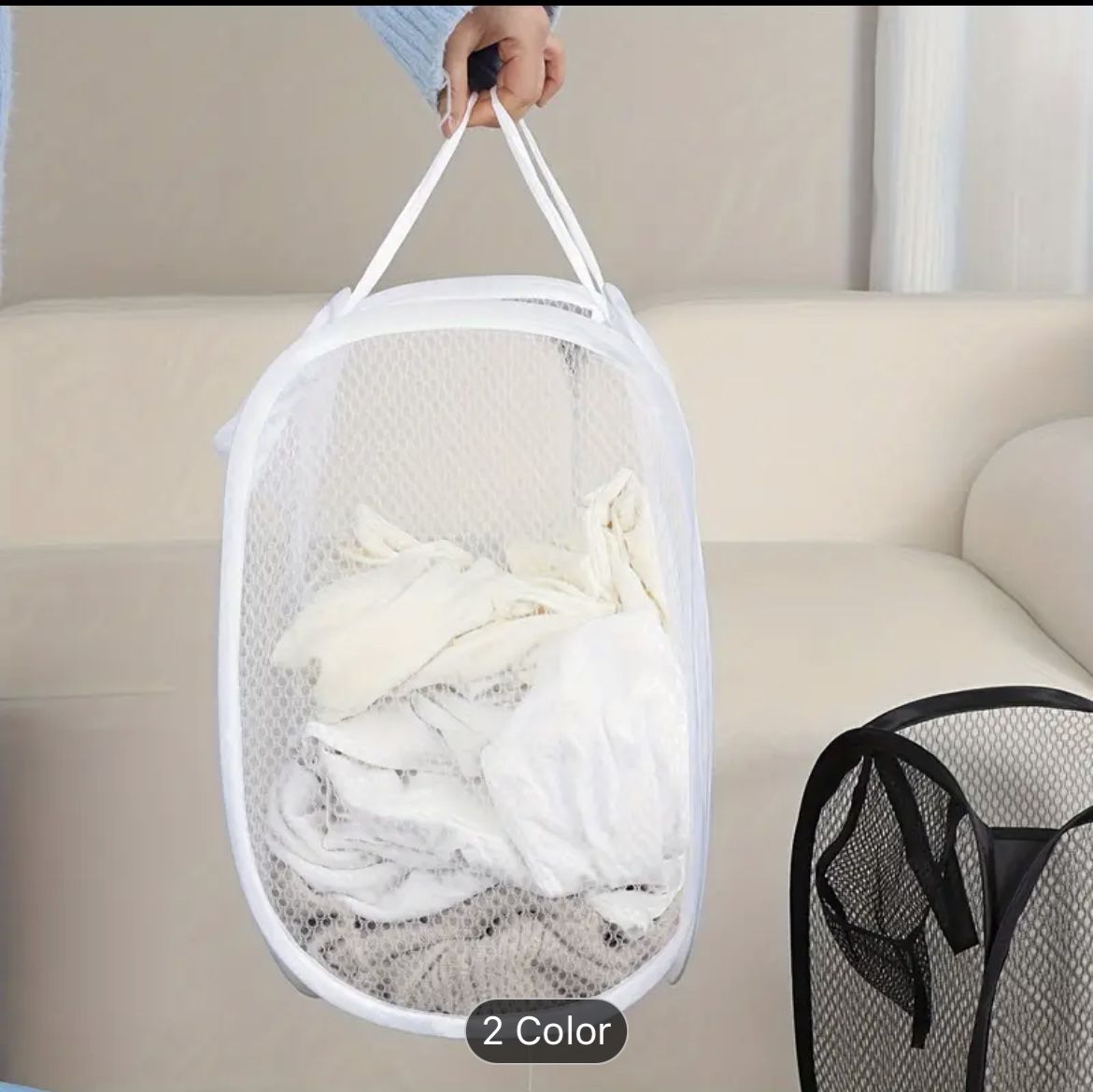 Laundry Basket White Or Black Brand New