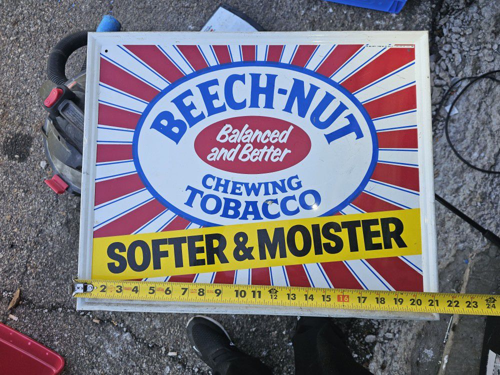 Vintage Beechnut Tobacco Sign