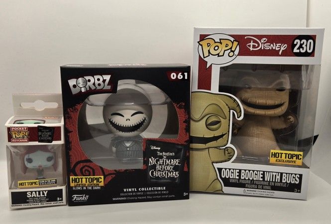 Nightmare Before Christmas Funko POP Hot Topic Exclusive Box
