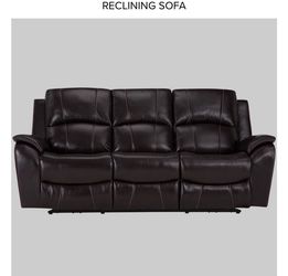 New leather automatic recliner from City Furniture NEW