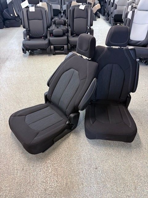 BRAND NEW BLACK CLOTH BUCKET SEATS 