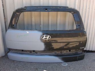 2024 2025 2026 HYUNDAI SANTA FE TAILGATE SHELL ORIGINAL USED (REPAIRED)