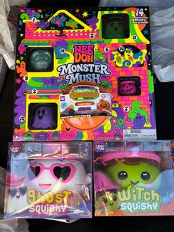 Monster mush NeeDoh calendar and Halloween squishys