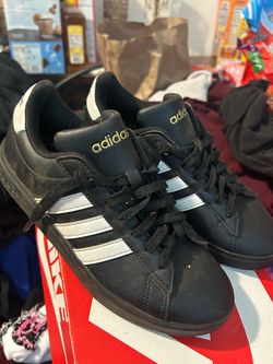 Black and white Adidas