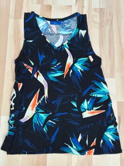 Apt 9 Women’s Black Floral Sleeveless Top