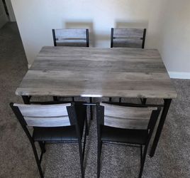 Small Dining Table Set with 4 Chairs
