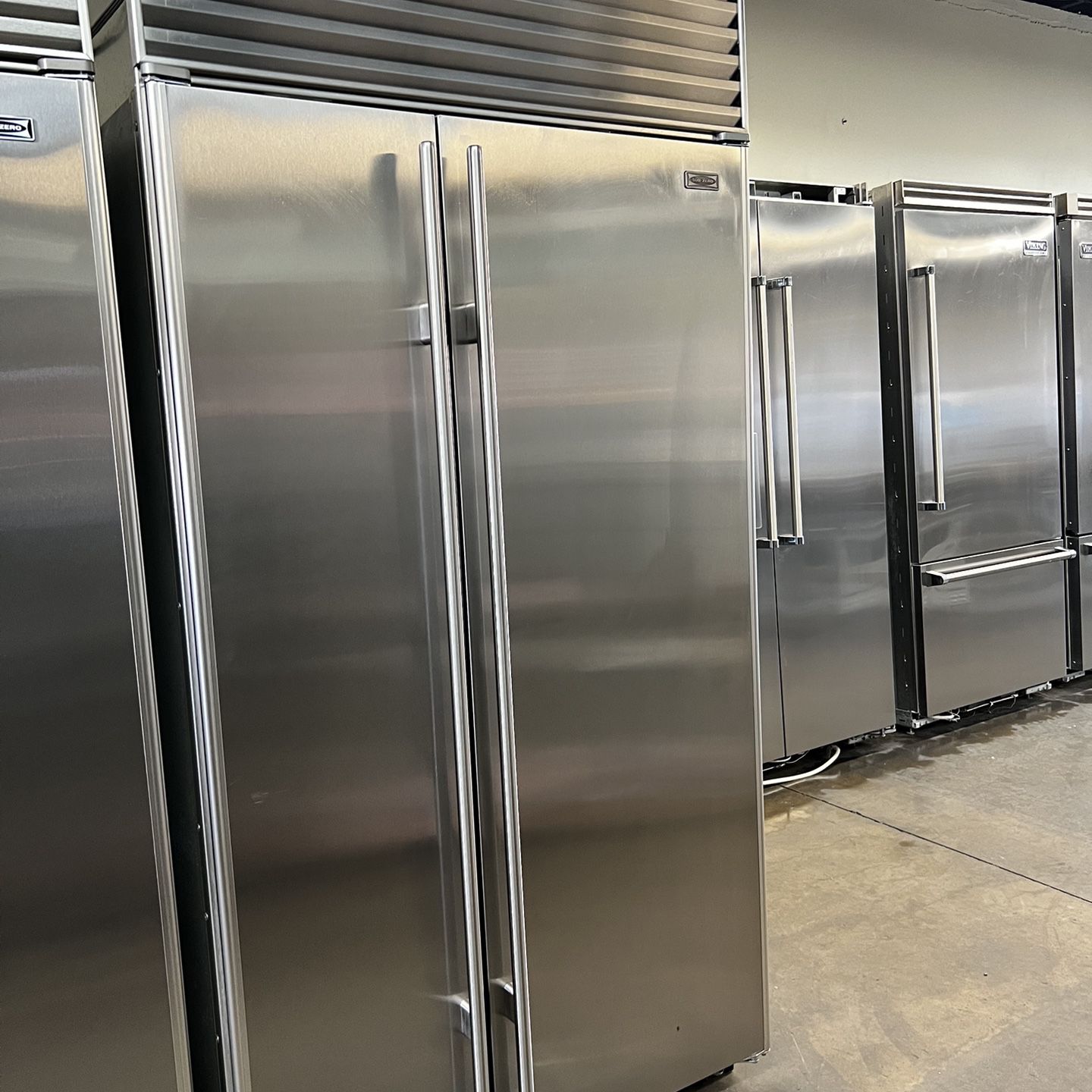 Sub Zero 42”wide Stainless Steel Built In Side By Side Refrigerator 