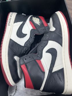 Nike Air Jordan 1 Not for Resale no Ls no photos red black white size 9.5