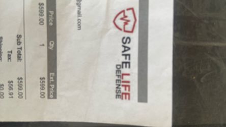 Safe life Bullet Multi-threat Vest Level IIIA