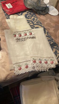 Sheer Window Curtain With Valance