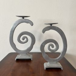 Metallic Candle Holder Set