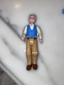 Fisher Price Loving Family Dream Dollhouse GRANDPA GRANDFATHER Gray Hair.  Great condition