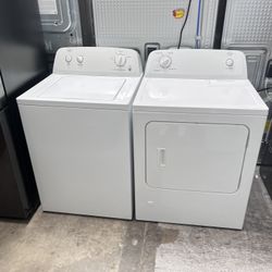 ROPER TOP LOAD WASHER AND GAS DRYER SET