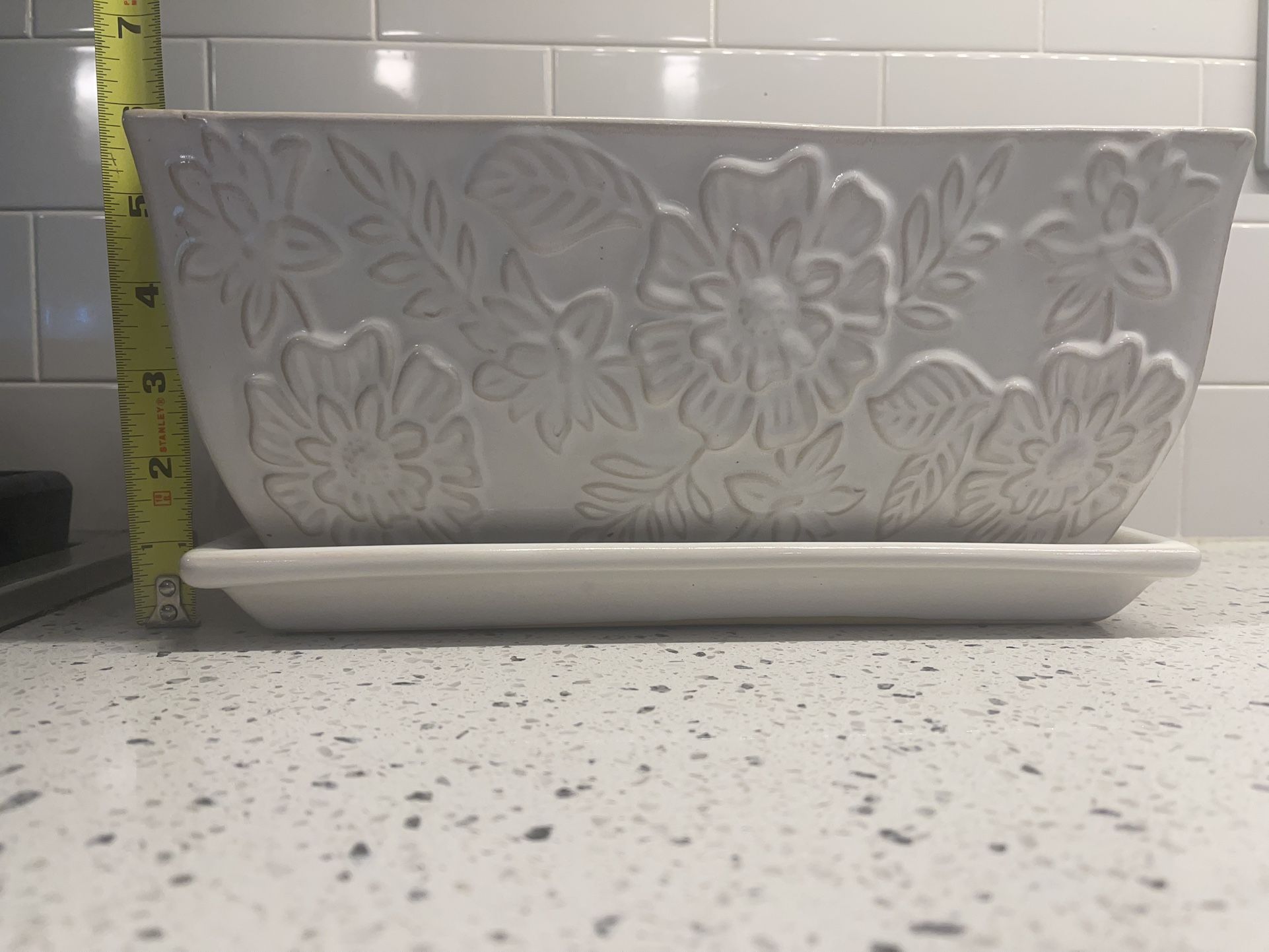 White Plant Pot