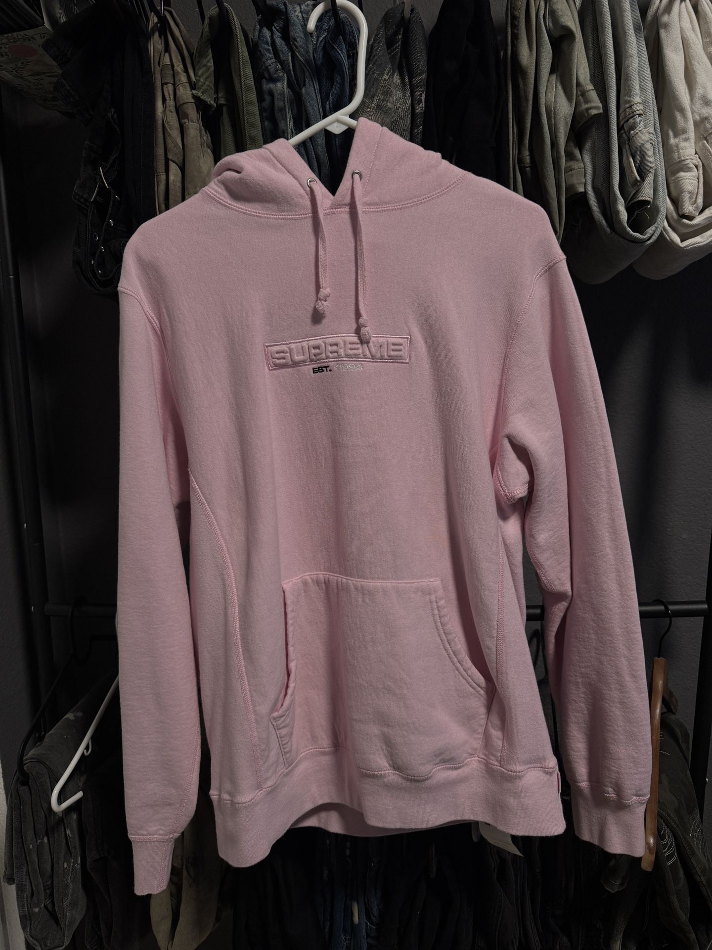 Supreme Embossed Logo hoodie SS18