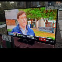 70" VIZIO 1080P TV WITH ROKU STREAMING STICK AND REMOTES $400 FINAL PRICE 