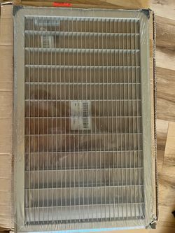 Beige metal cold air return 24W x14H