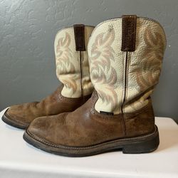 Steel Toe Cowboy Work Boots – Men’s Size 10 1/2