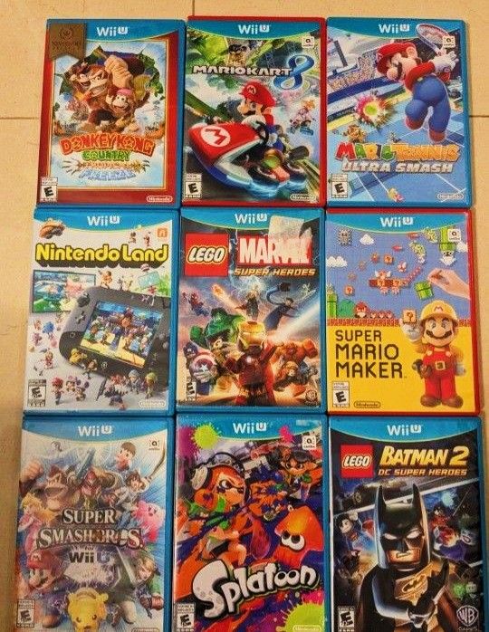 Nintendo Wii And Wii U Video Game Lot