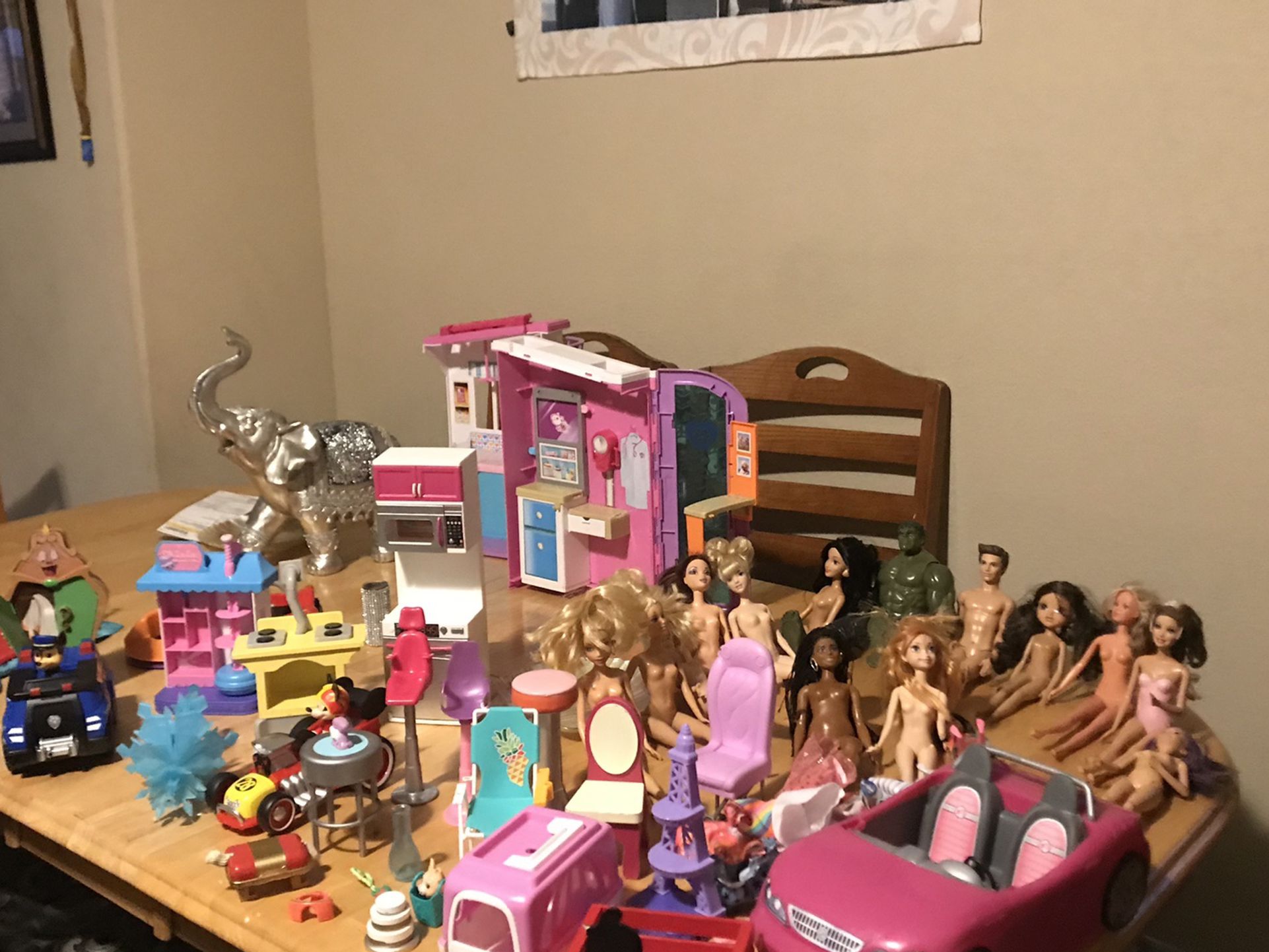 Barbie, And Shopkin Toys