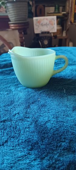 Jadeite FIRE KING creamer. 
