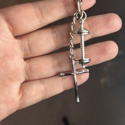 Gym And Faith Keychain 