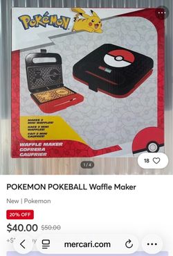 Pokémon Double Waffle Maker